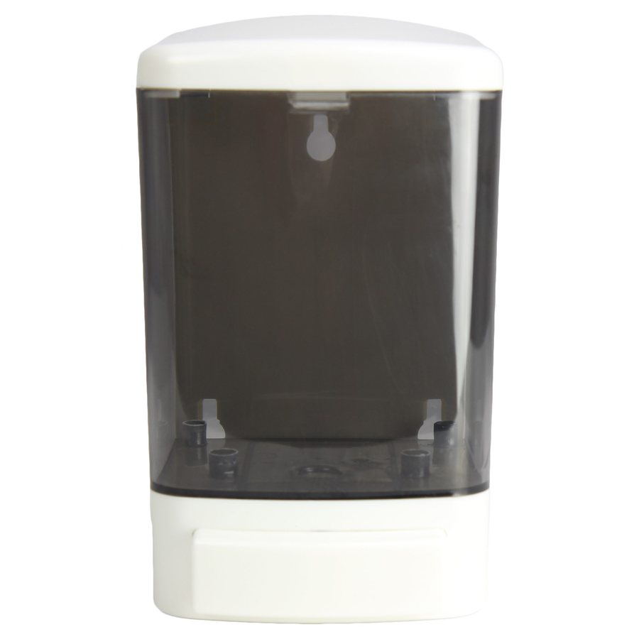 Commercial soap dispenser used to illustrate washroom fixture ratios